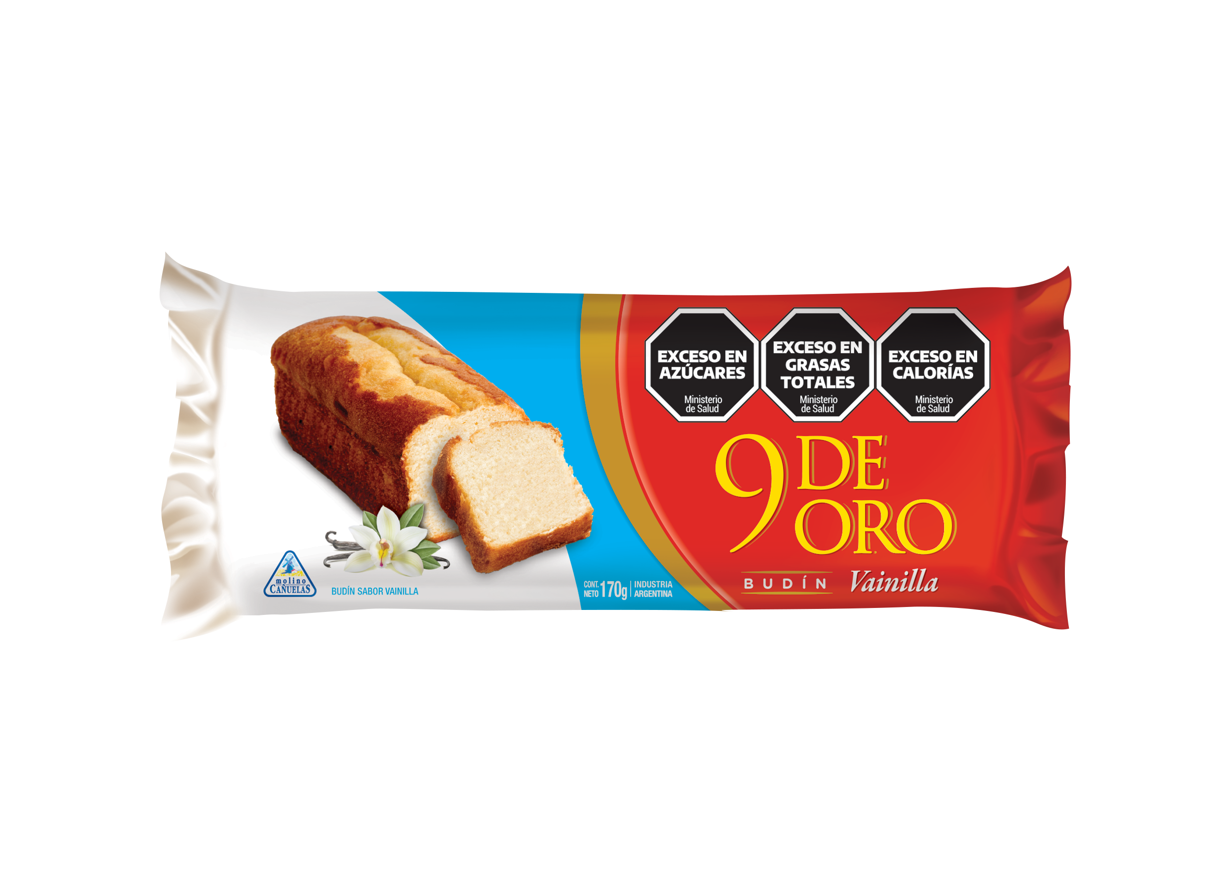 9 DE ORO BUDIN VAINILLA *170 GR.