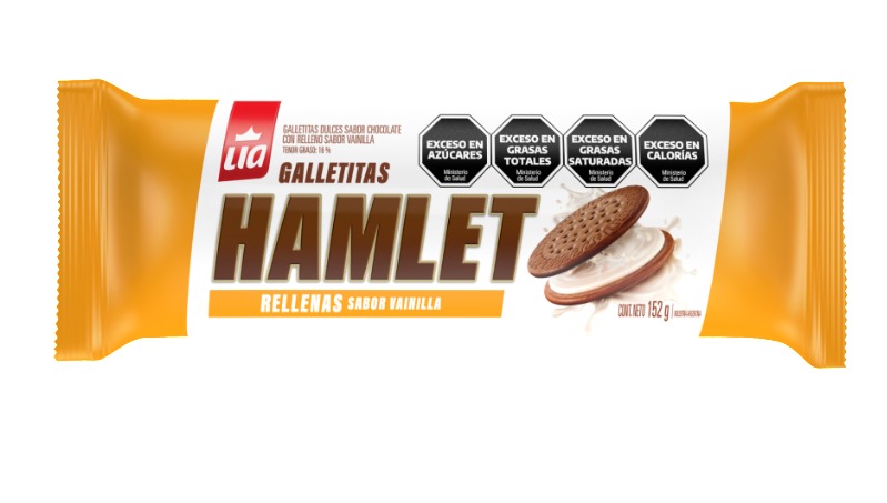 LIA HAMLET GALLETITAS CHOCOLATE/VAINILLA *152 GR.