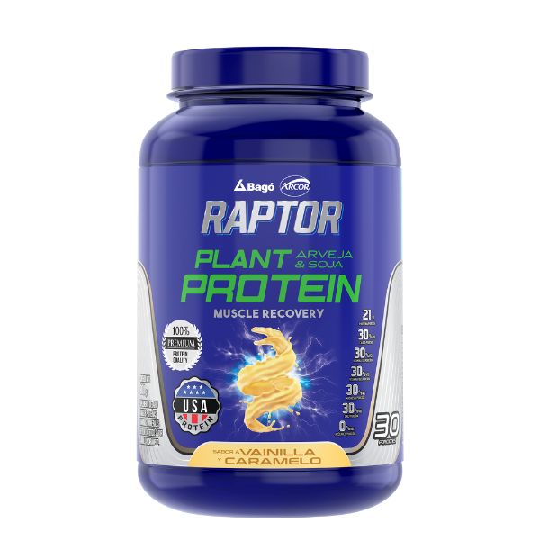 RAPTOR PLANT PROTEIN VAINILLA/CARAMELO *900 GR.