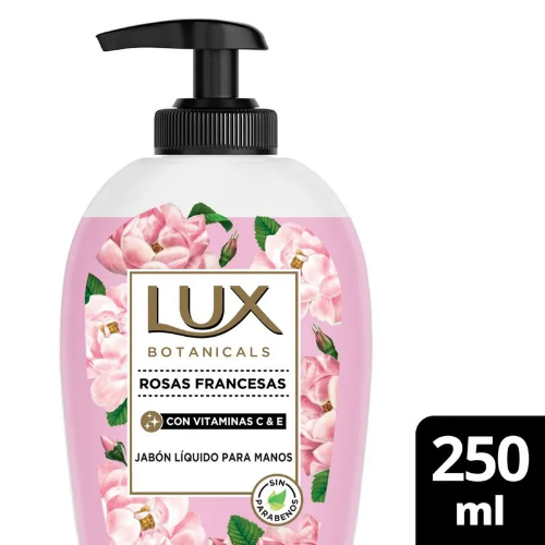 LUX BOTANIC JABON LIQ. P/MANOS ROSAS FRANCESAS *250 ML.