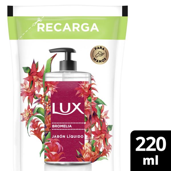 LUX BOTANIC JABON LIQ. P/MANOS GLICERINA BROMELIA *220 ML.