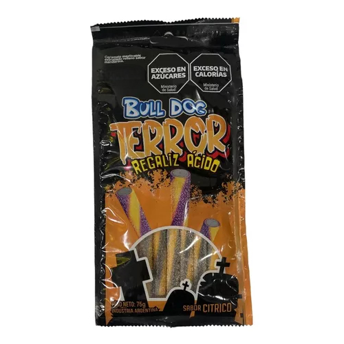 LA CASA BULLDOG REGALIZ TERROR ACIDO *75 GR.