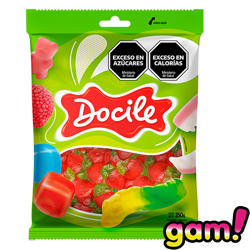 DOCILE GELATINES FRUTILLA *250 GR