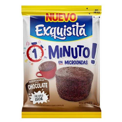 EXQUISITA BIZCOCHUELO 1 MINUTO CHOCOLATE  12*60GR 