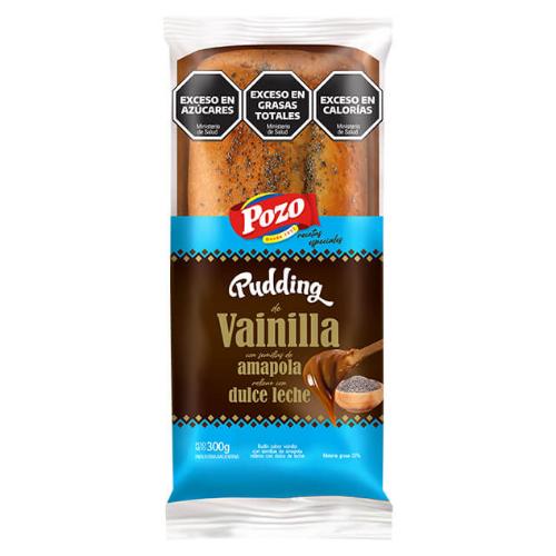 POZO PUDDING VAINILLA C/SEMILLAS AMAPOLA RELL D/DDL.  *300 GR.
