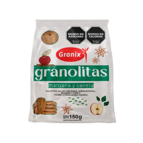 GRANIX GRANOLITAS MANZANA Y CANELA *150 GR.