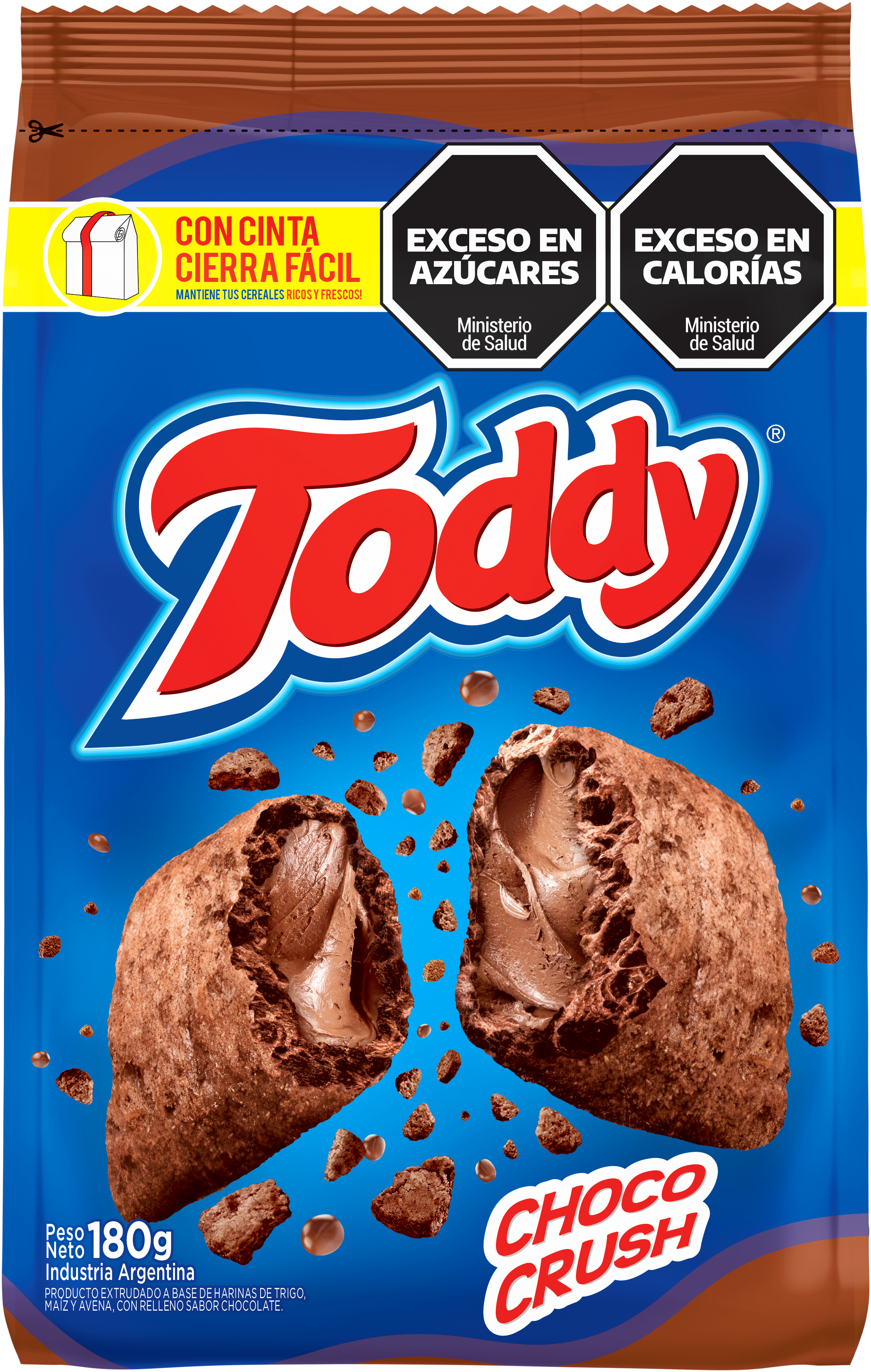 TODDY ALMOHADITAS RELL.CHOCOLATE *180 GR. 