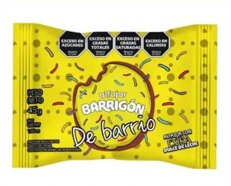 BARRIGON ALFAJOR DE BARRIO 5*45 GR.