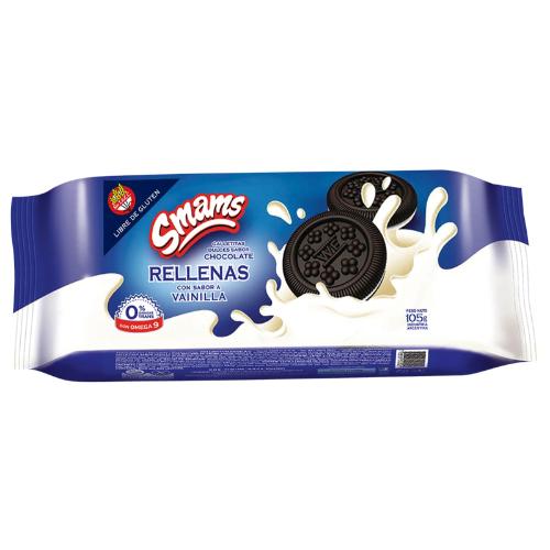 SMAMS GALLETITA RELL.D/ CHOCOLATE SIN TACC *105 GR.