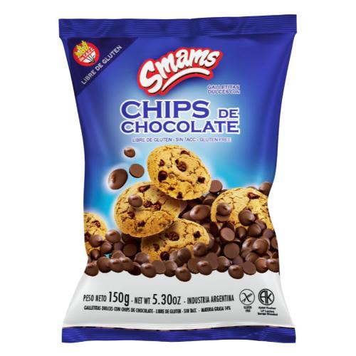 SMAMS GALLETITA C/CHIPS CHOCOLATE SIN TACC *150 GR.
