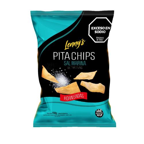 LENNYS SNACK PITA CHIPS SAL MARINA *150 GR.