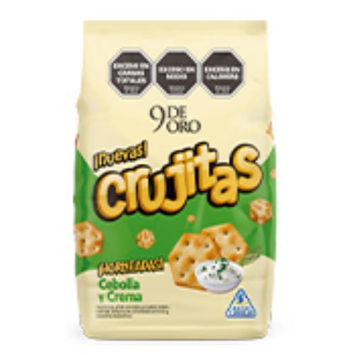 9 DE ORO CRUJITAS CEBOLLA Y CREMA *120 GR.