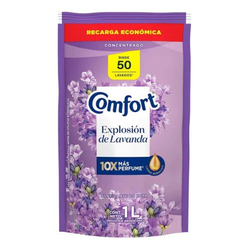 COMFORT SUAVIZANTE EXPLOSION DE LAVANDA (DOYPACK) *1000 ML. UNI