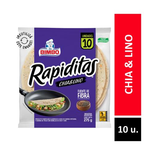 BIMBO RAPIDITAS CHIA & LINO *220GR. UNI