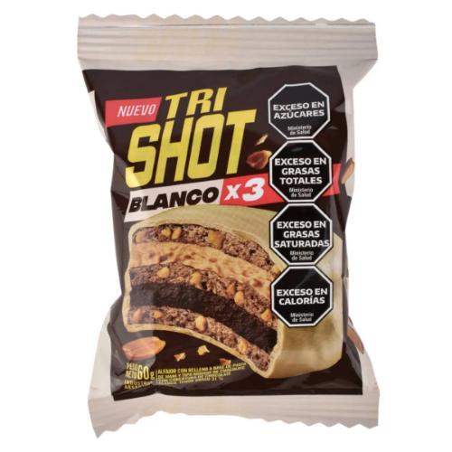 TERRABUSI SHOT ALFAJOR TRISHOT BLANCO 6*60 GR ZUN
