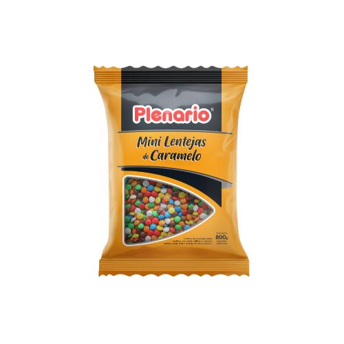 PLENARIO MINI LENTEJAS DE CARAMELO *800 GR. UNI