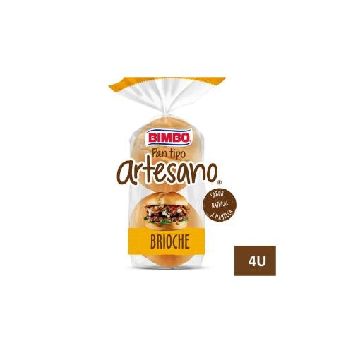 BIMBO PAN HAMBURGESA BRIOCHE  (BOLSA) *160 GR. UNI