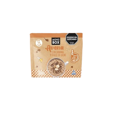 MENU BOX AVENA LISTA BANANA Y DULCE D/LECHE  (SOBRE) *64 GR. UNI