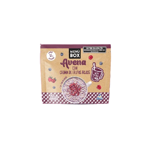MENU BOX AVENA LISTA CREMA DE FRUTOS ROJOS (SOBRE) *64 GR. UNI