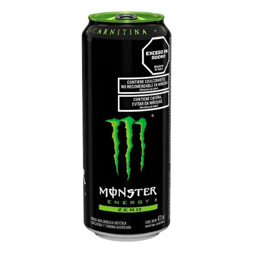 MONSTER ENERGIZANTE GREEN ZERO *473 CC. UNI