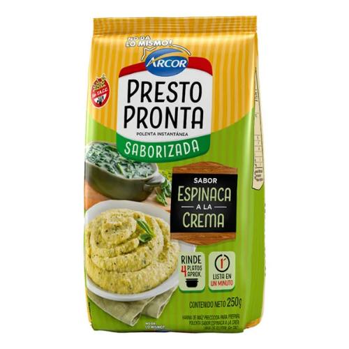 ARCOR HARINA MAIZ PRESTOPRONTA ESPINACA CREMA *250 GR. UNI