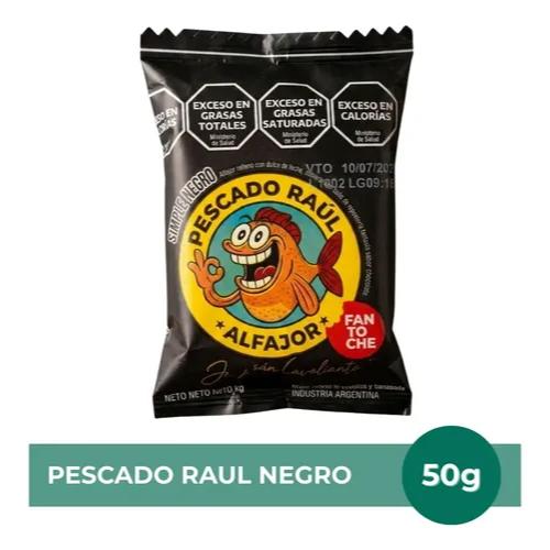 FANTOCHE ALFAJOR PESCADO RAUL SIMPLE NEGRO 12*50 GR. BUL