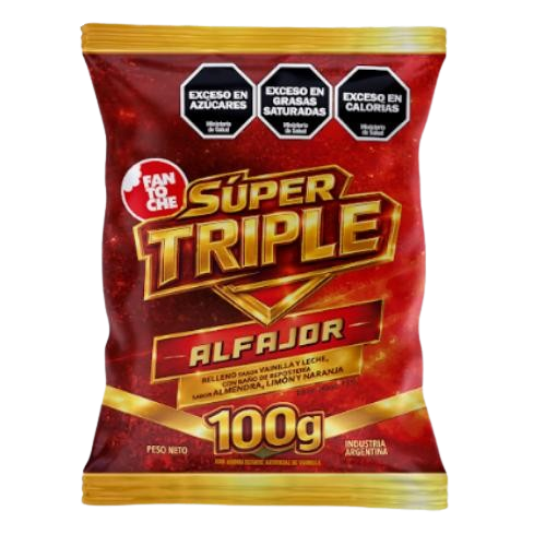 FANTOCHE ALFAJOR SUPER TRIPLE 12*100 GR. BUL