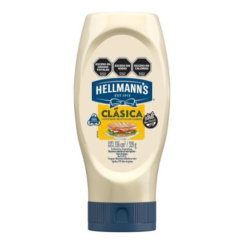HELLMANNS MAYONESA CLASICA SQZ *320 GR. UNI