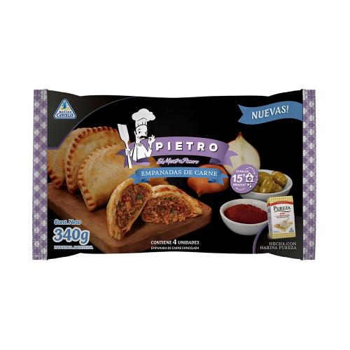 PIETRO EMPANADA CARNE (4 UND) *340 GR. DIS