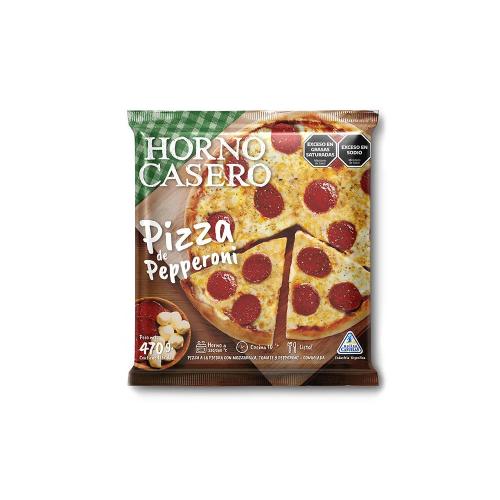 HORNO CASERO PIZZA PEPERONI *470 GR. UNI