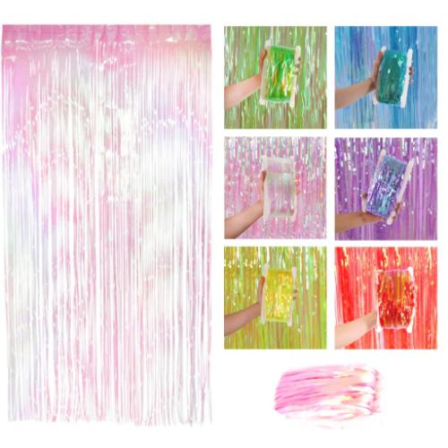 LOW COST CORTINA IRIDISCENTE 1X2 M (COLORES VARIOS) *UN. UNI