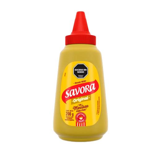 SAVORA MOSTAZA ORIGINAL SQZ *200 GR. UNI