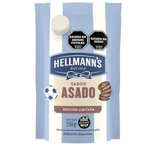 HELLMANNS ADEREZO ASADO (DOYPACK) *250 GR. UNI