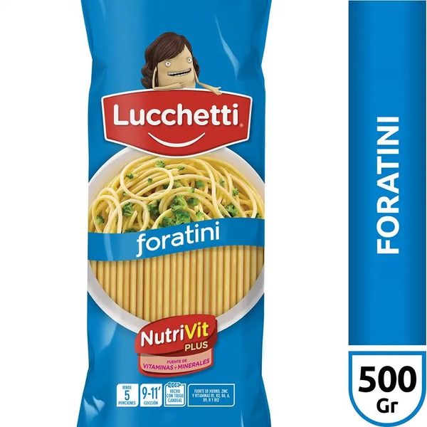 LUCCHETTI FIDEOS FORATINI *500 GR. UNI
