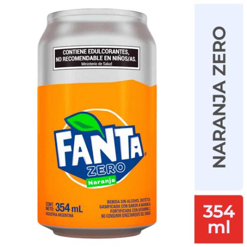 FANTA NARANJA ZERO (LATA) *354 CC. UNI