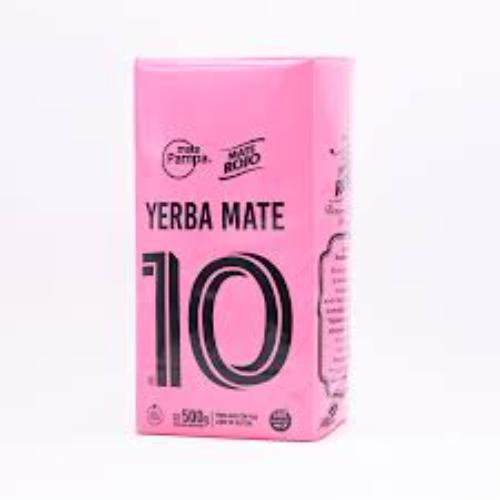 MATE ROJO YERBA MATE 10 ROSADA *500 GR. UNI