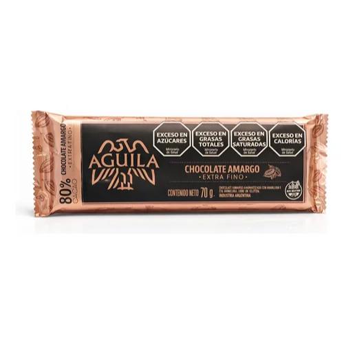 ARCOR AGUILA CHOCCOLATE EXTRA FINO 80% CACAO *70 GR. UNI