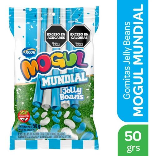 ARCOR MOGUL JELLY BEANS MUNDIAL 10*50 GR. DIS