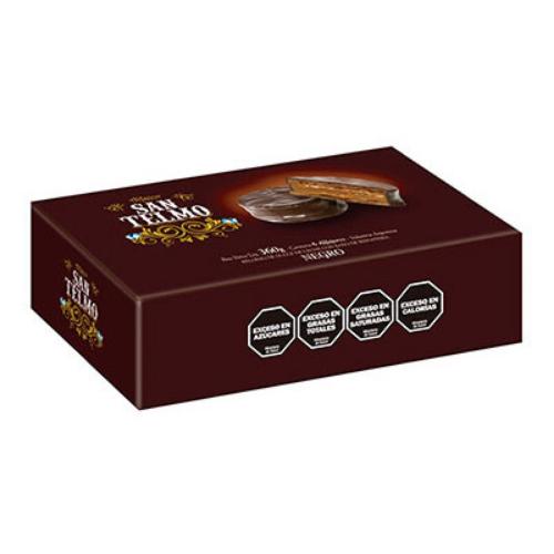 SAN TELMO ALFAJOR NEGRO SEMIAMARGO 6*60 GR. DIS