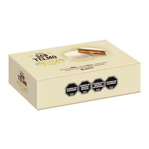 SAN TELMO ALFAJOR BLANCO 6*60 GR. DIS