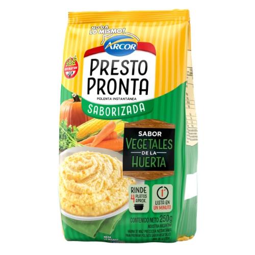 ARCOR HARINA MAIZ PRESTOPRONTA VEGETALES *250 GR. UNI