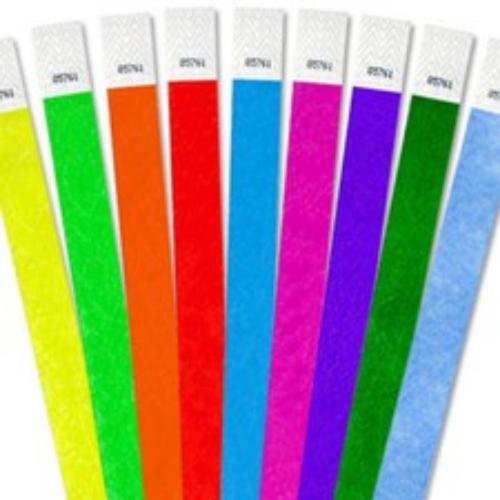 LOW COST PULSERA DE PAPEL (COLORES VARIOS) *100 UN. UNI