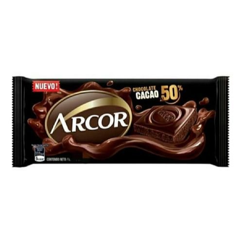 ARCOR CHOCOLATE 50% CACAO *95 GR.