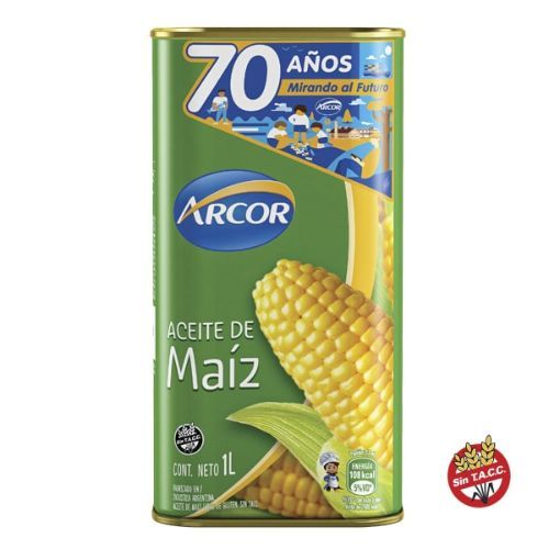 Vibrar Podrido Porque Arcor aceite de maiz (lata) *1000 cc. | Tyna Distribuidora